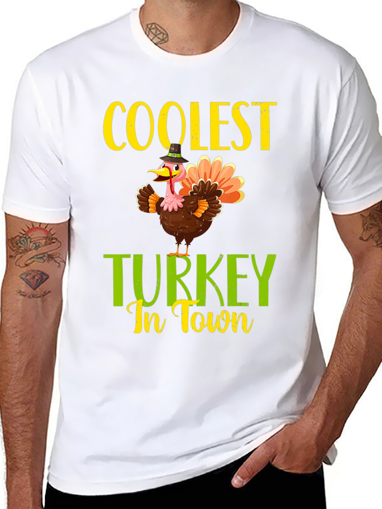 Coolest Turkey In Town Thanksgiving T-Shirt