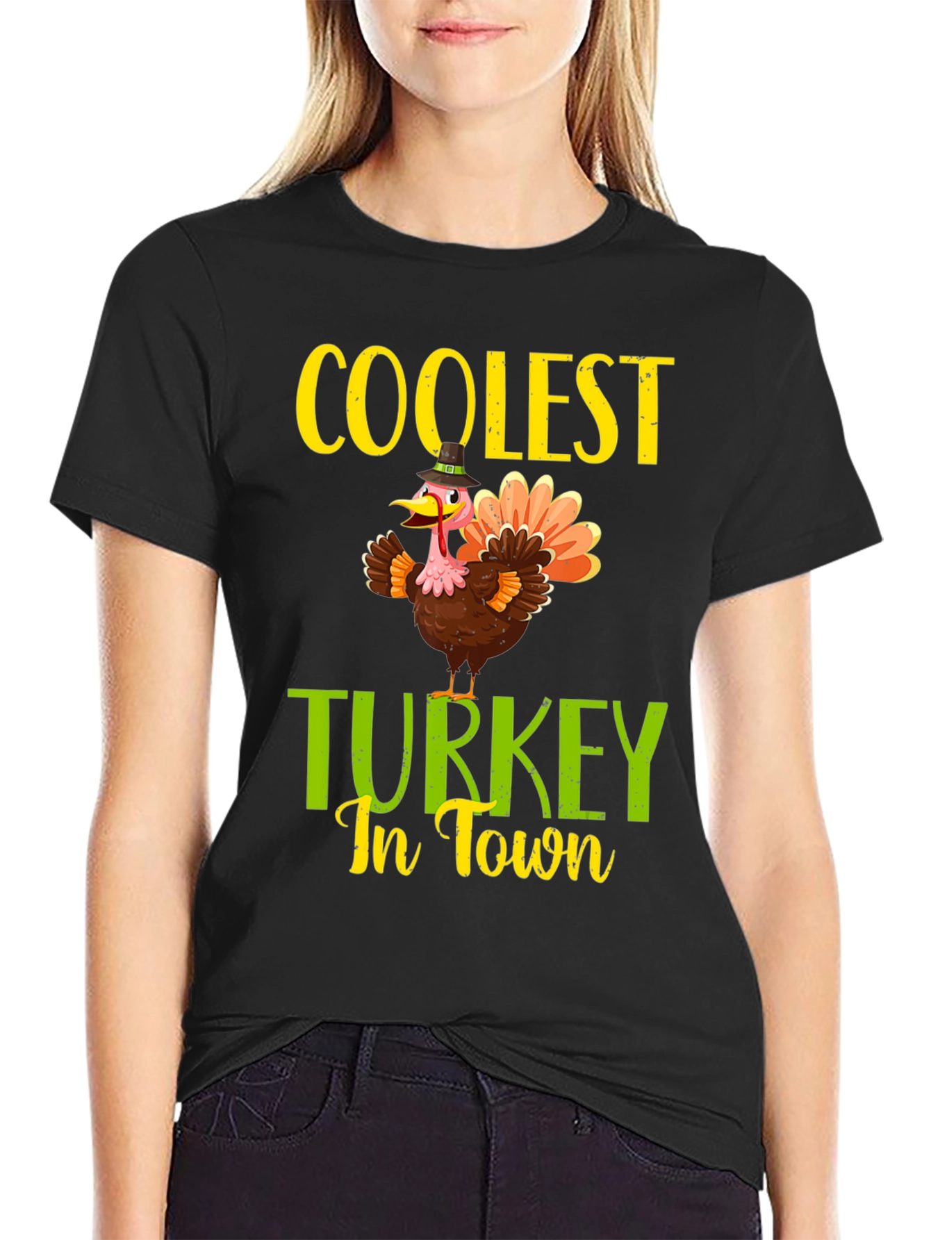 Coolest Turkey In Town Thanksgiving T-Shirt
