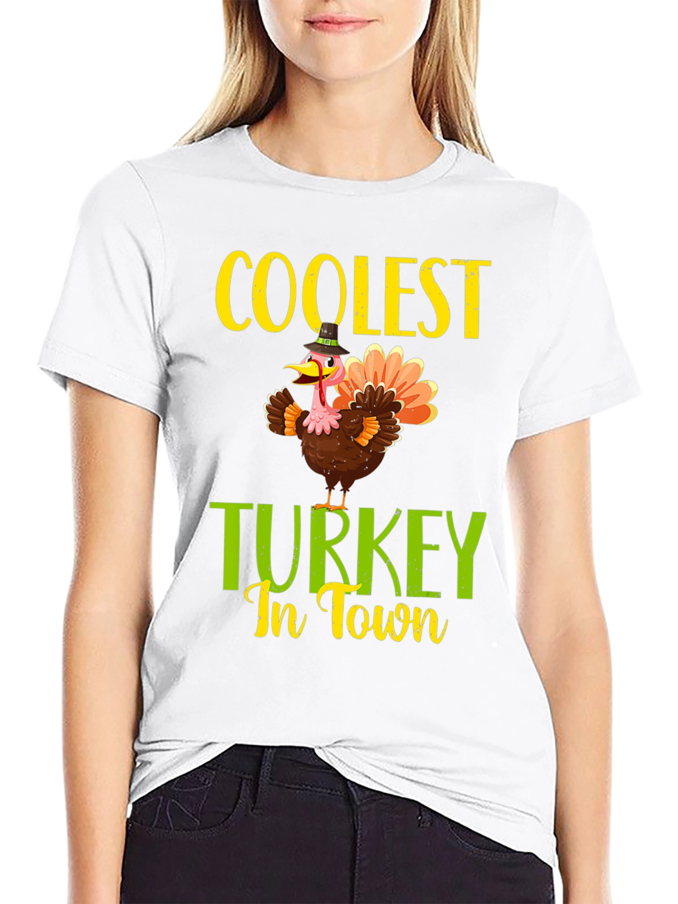 Coolest Turkey In Town Thanksgiving T-Shirt