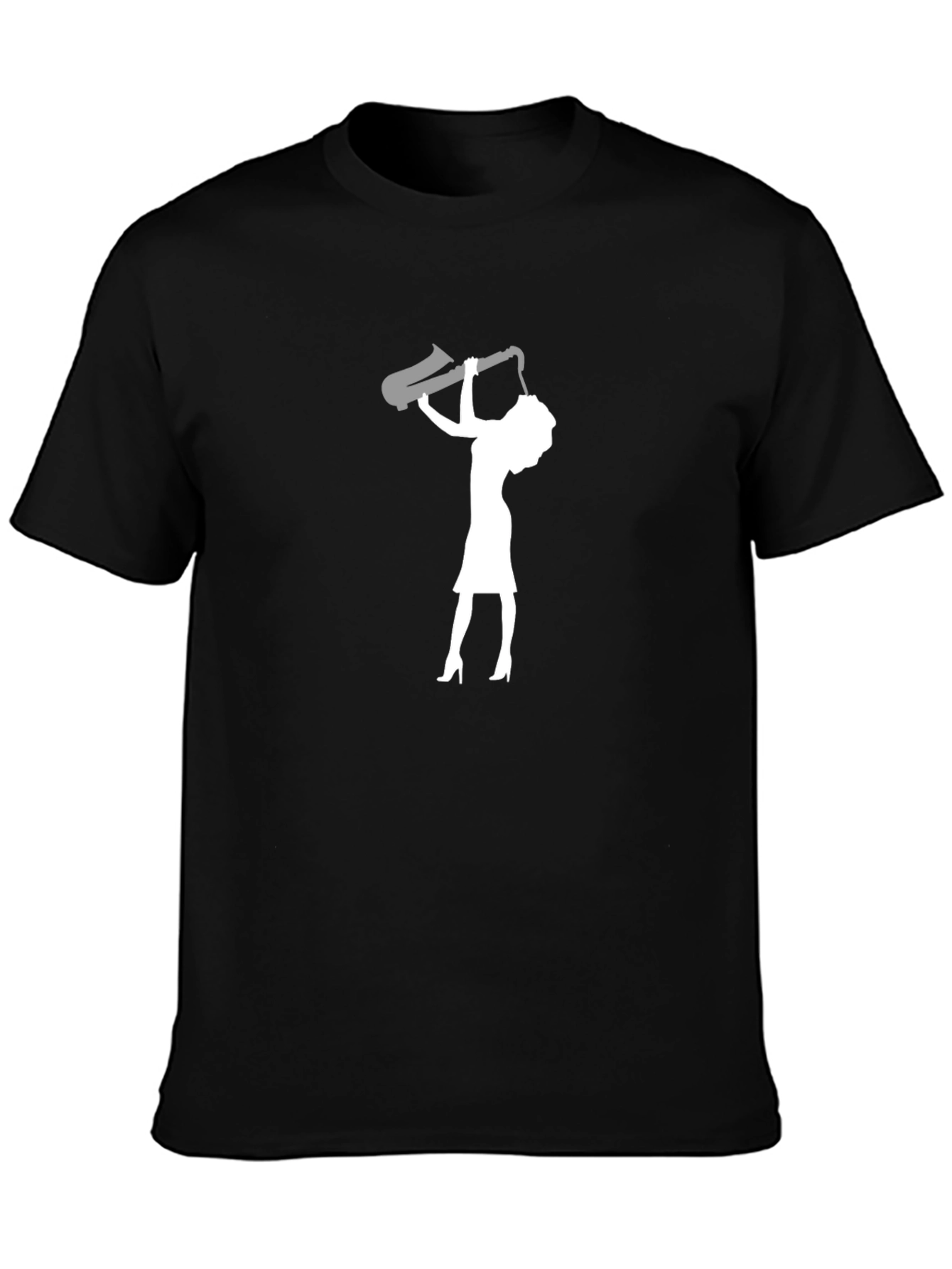 Saxophone Diva Black T-Shirt