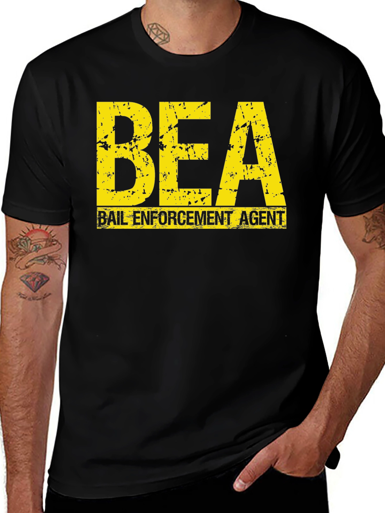 Bail Enforcement Agent BEA Black T-Shirt