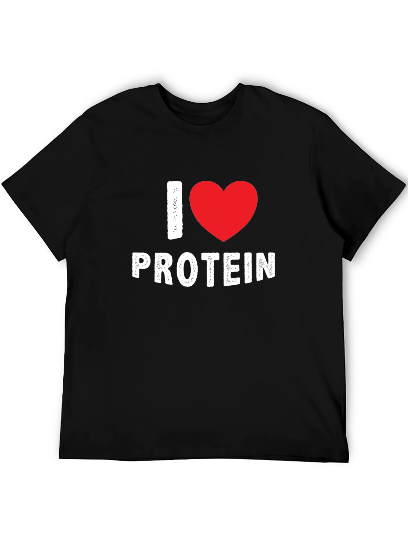 I Heart Protein Graphic T-Shirt - Black