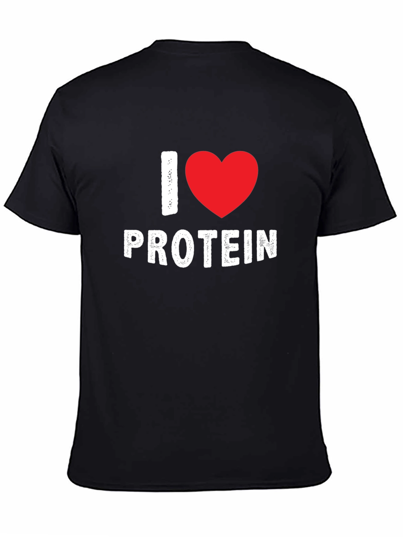 I Heart Protein Graphic T-Shirt - Black