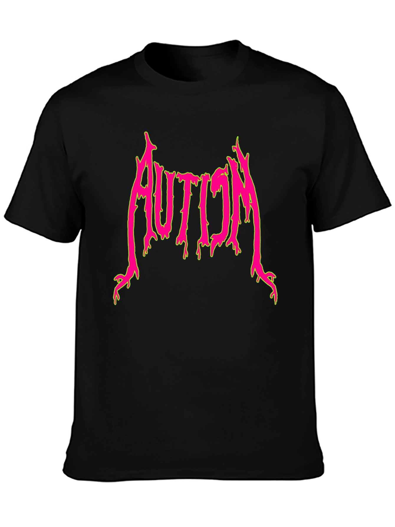 Caution T-Shirt - Black Bold Graphic