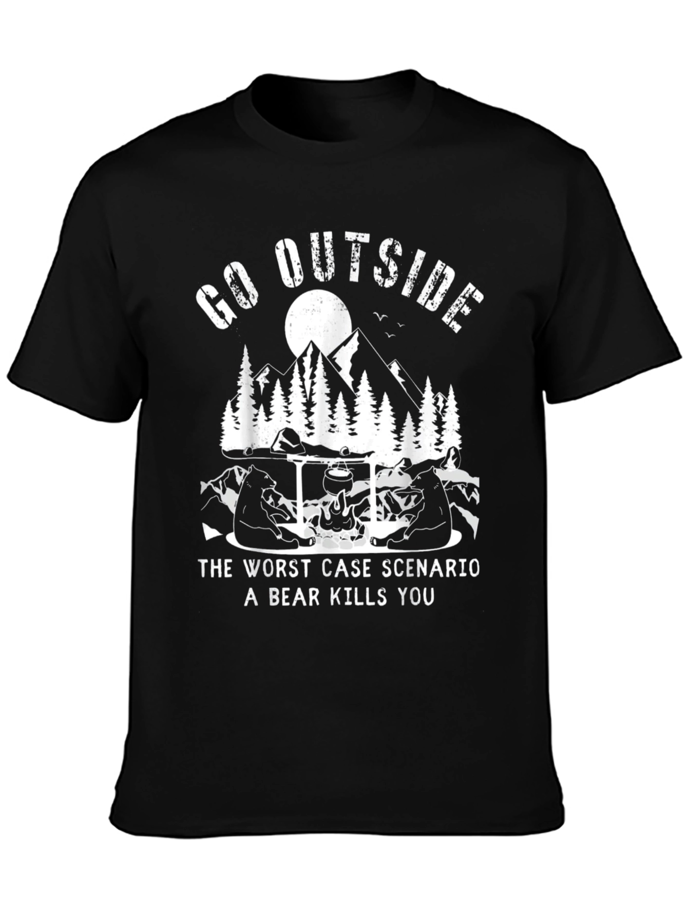 Go Outside Bear T-Shirt