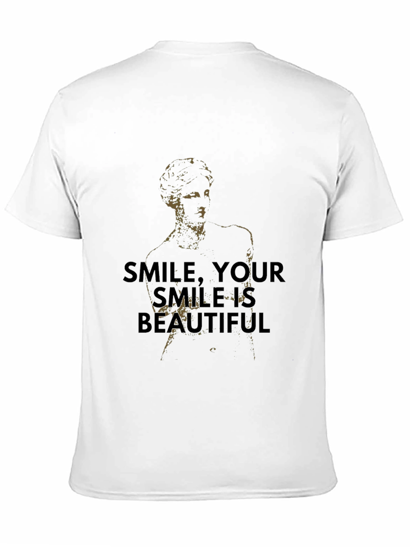 Smile is Beautiful Graphic Tee - Black Cotton