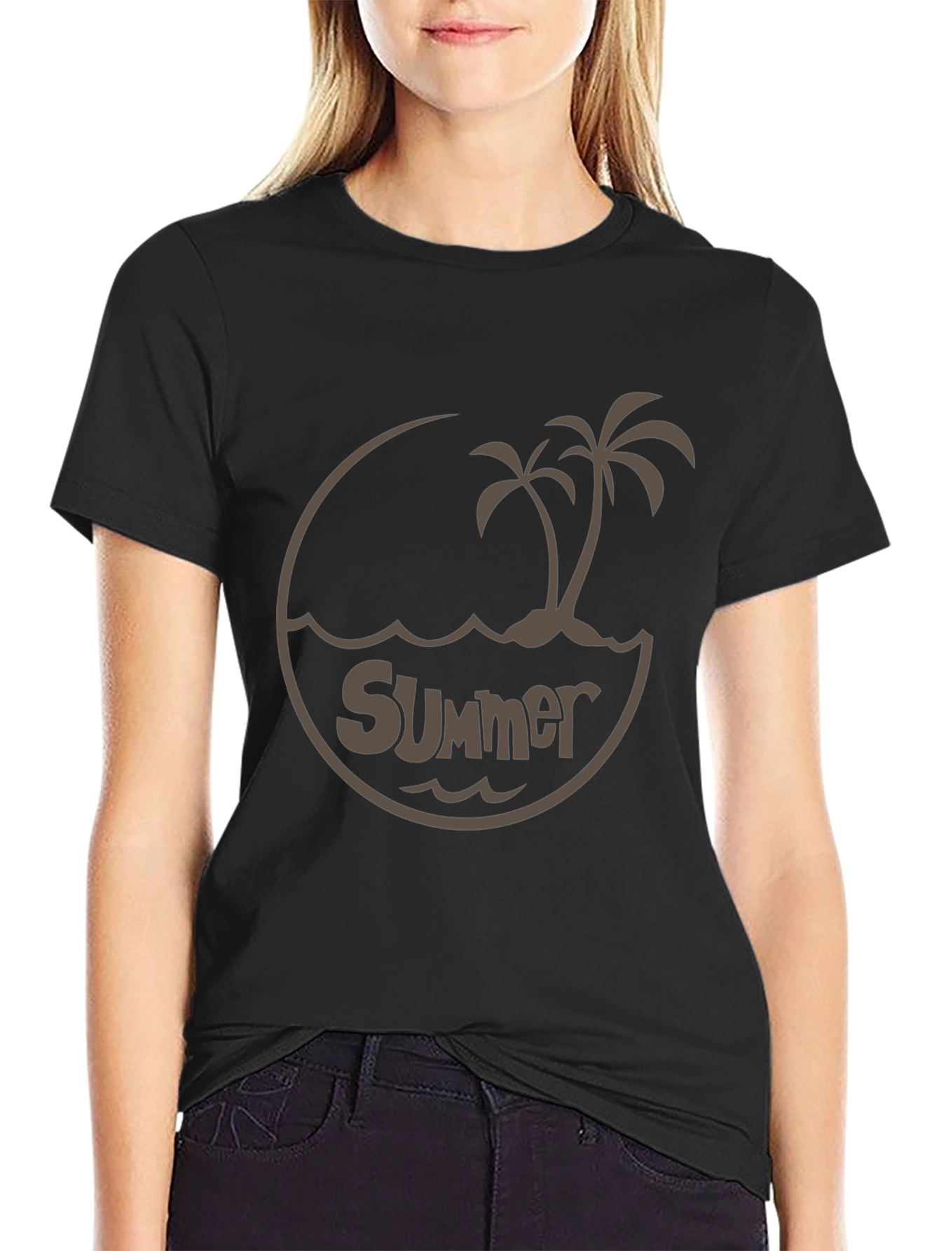 Summer Vibes Tee - Island Palm Design
