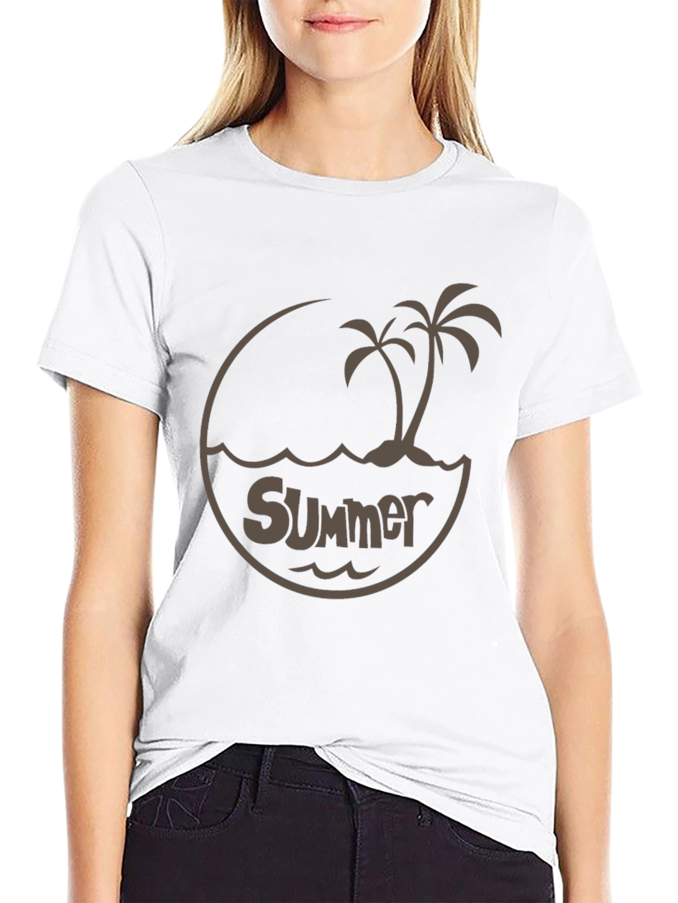 Summer Vibes Tee - Island Palm Design