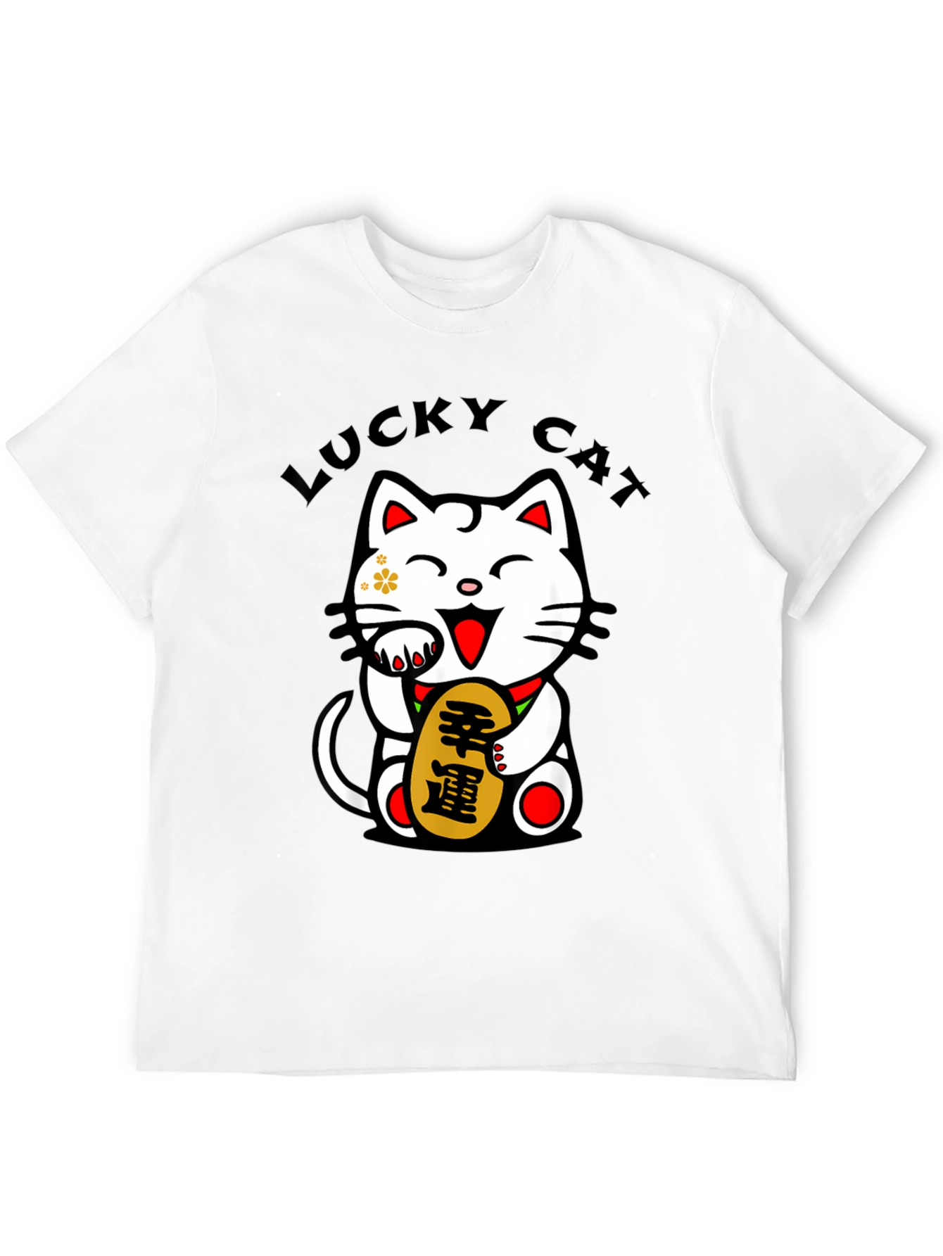 Lucky Cat T-Shirt - Mens Graphic Tee