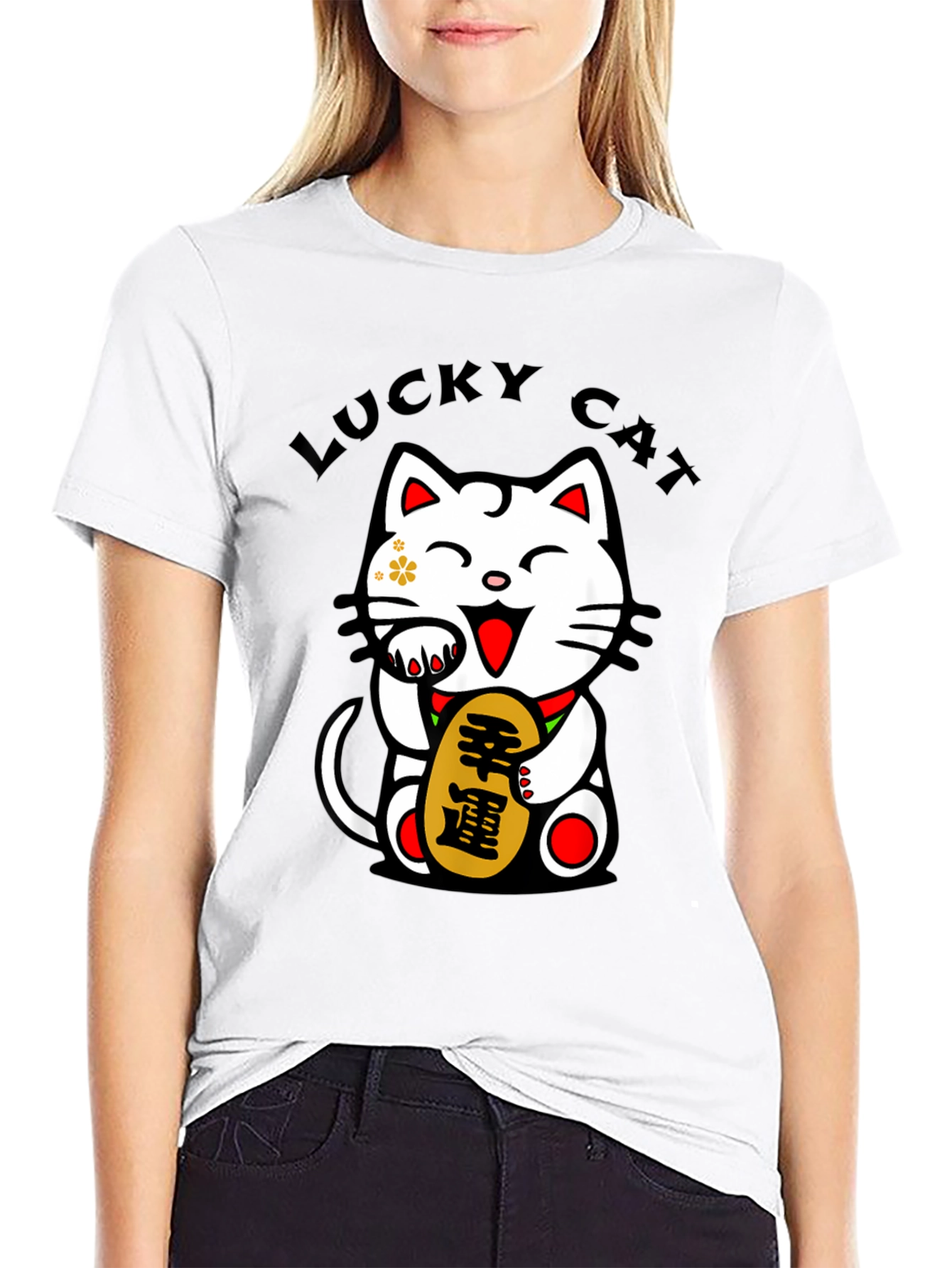 Lucky Cat T-Shirt - Mens Graphic Tee