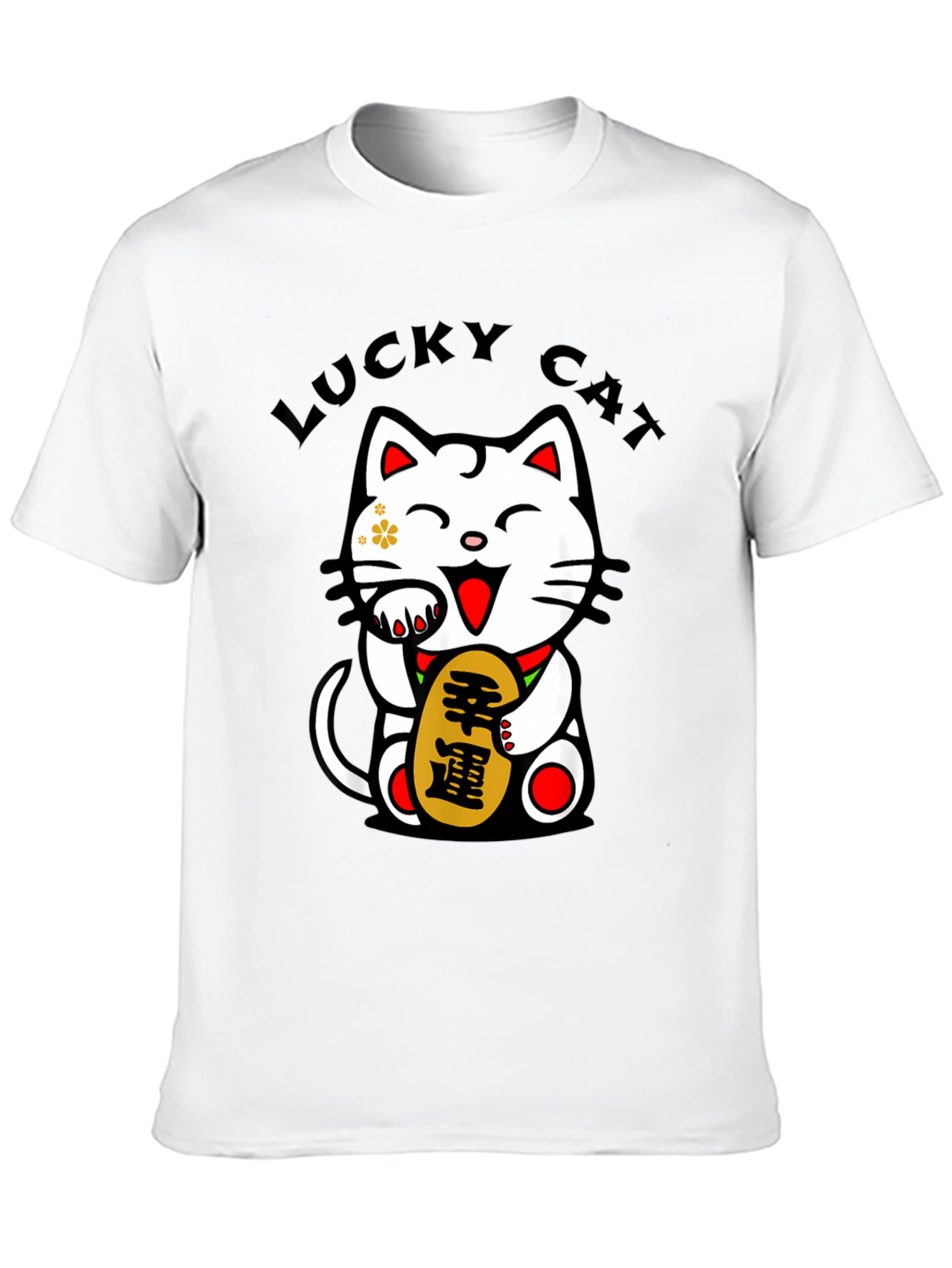 Lucky Cat T-Shirt - Mens Graphic Tee