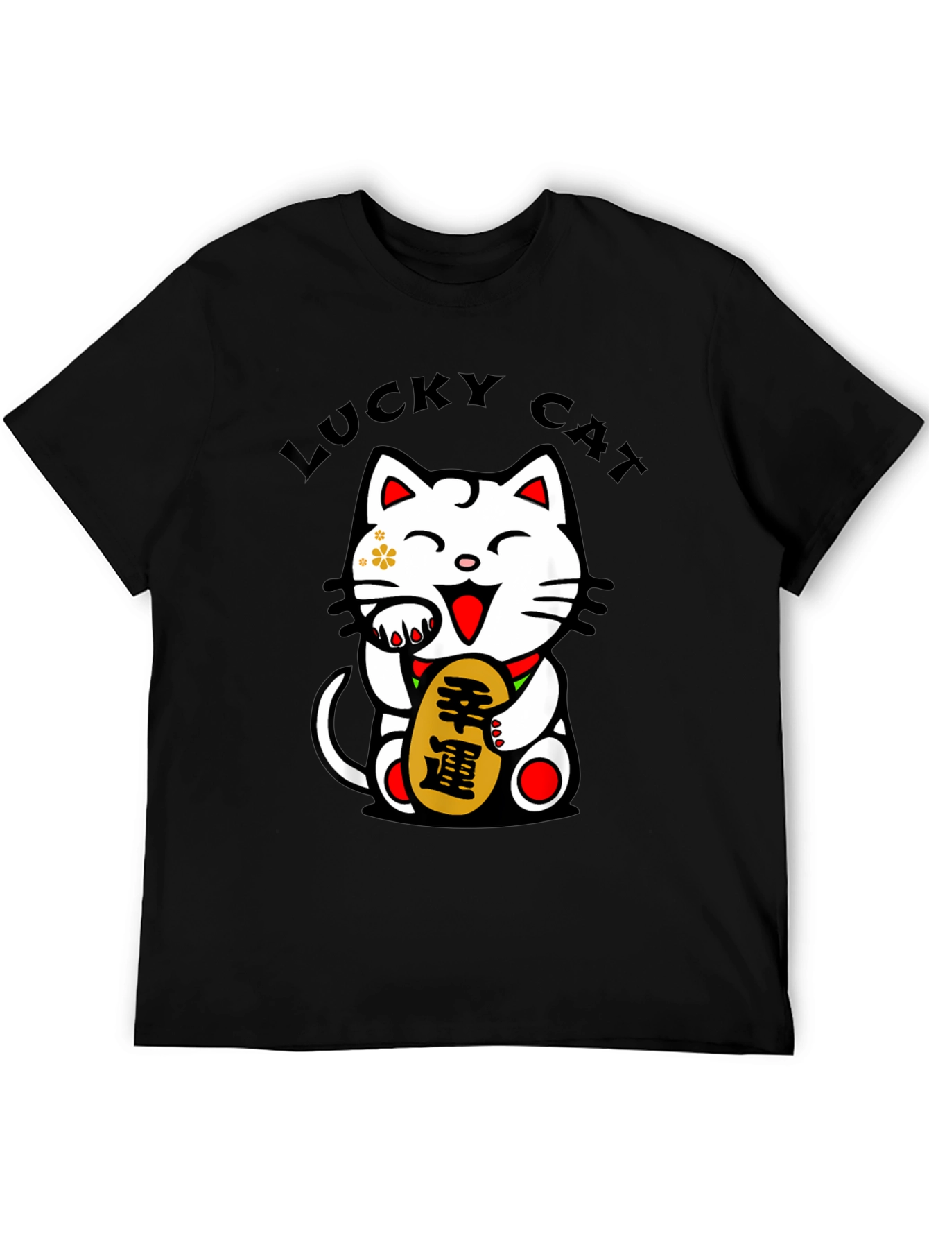 Lucky Cat T-Shirt - Mens Graphic Tee