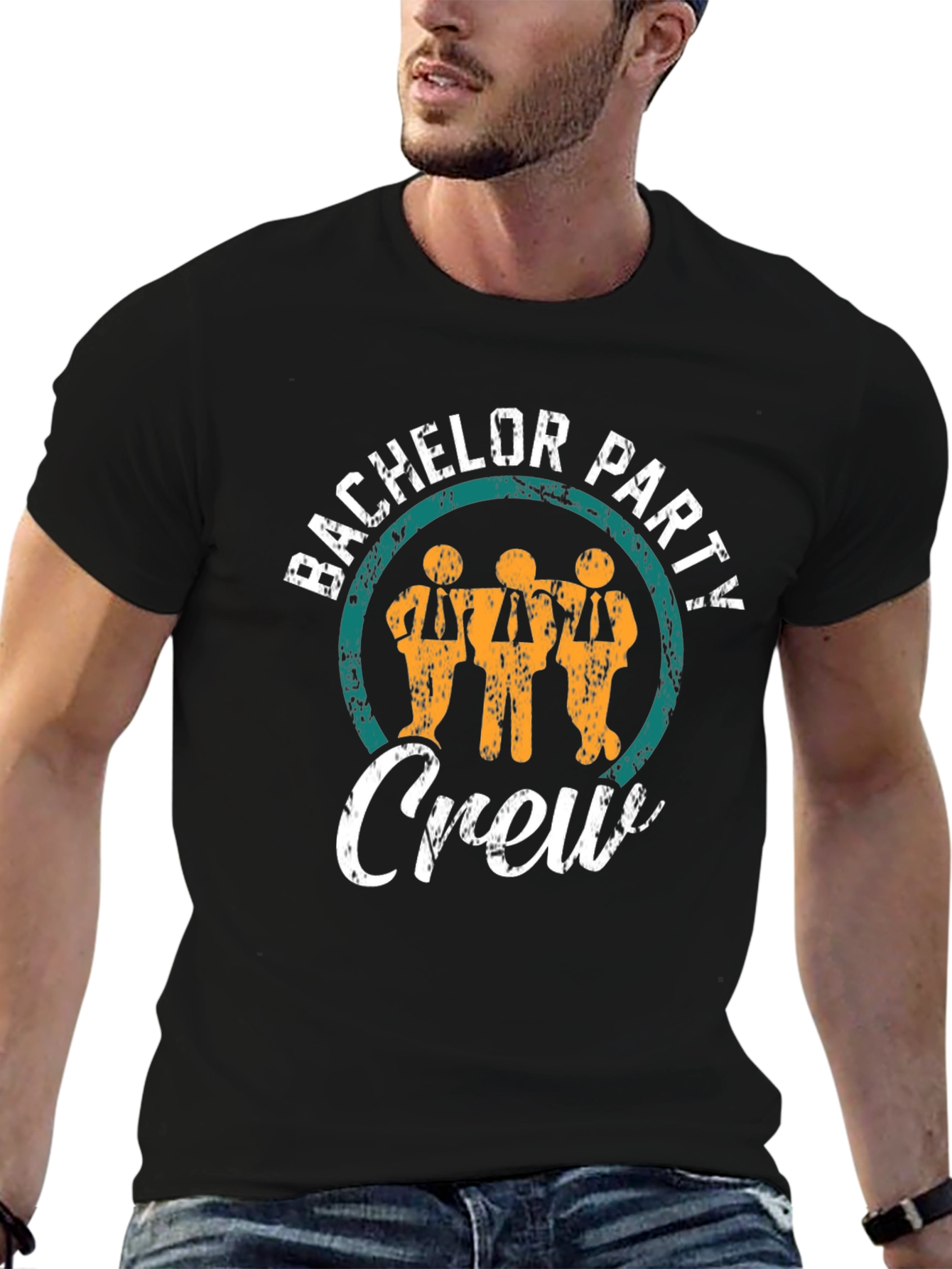 Bachelor Party Crew T-Shirt - Grooms Squad Tee
