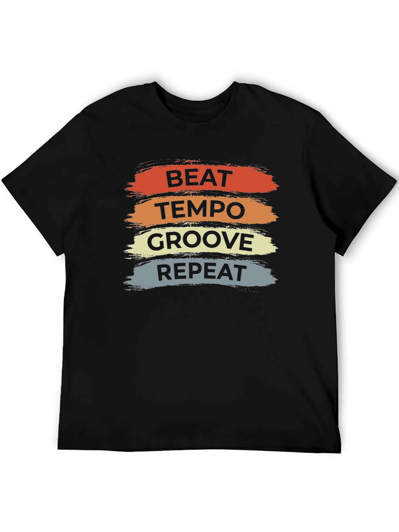 Beat Tempo Groove Repeat Black T-Shirt