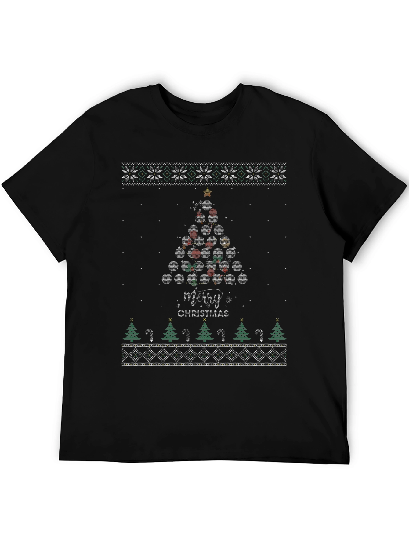 Novelty Christmas Tree T-Shirt