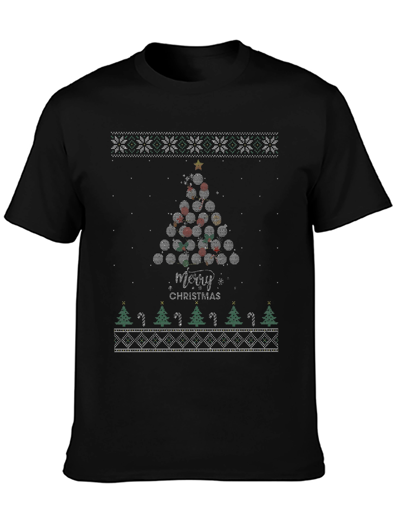 Novelty Christmas Tree T-Shirt