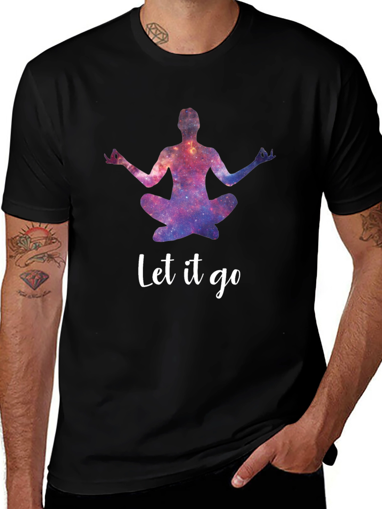 Cosmic Yoga T-Shirt - Let it Go