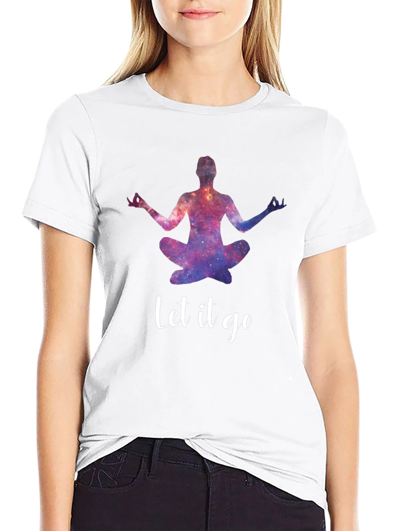 Cosmic Yoga T-Shirt - Let it Go