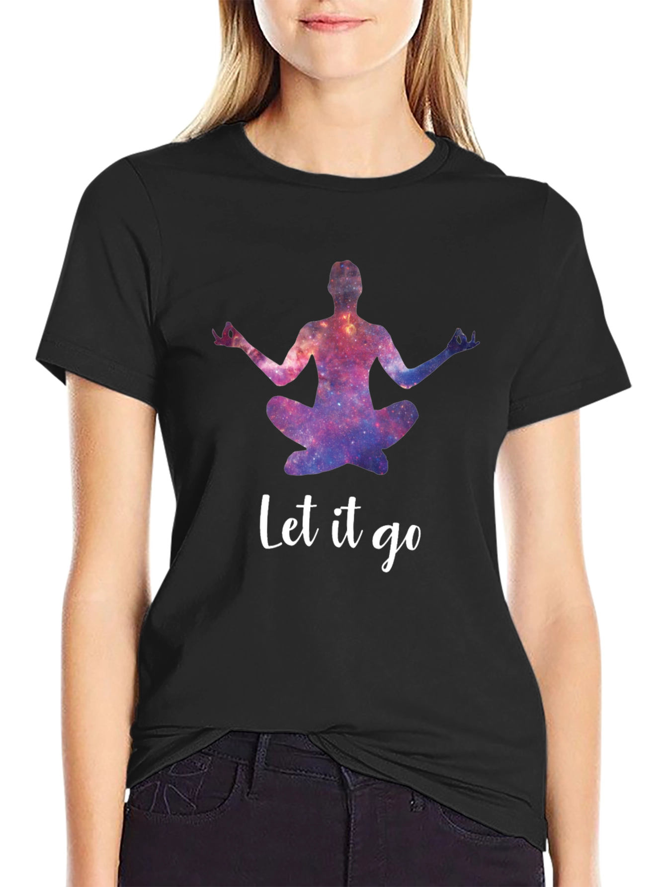 Cosmic Yoga T-Shirt - Let it Go