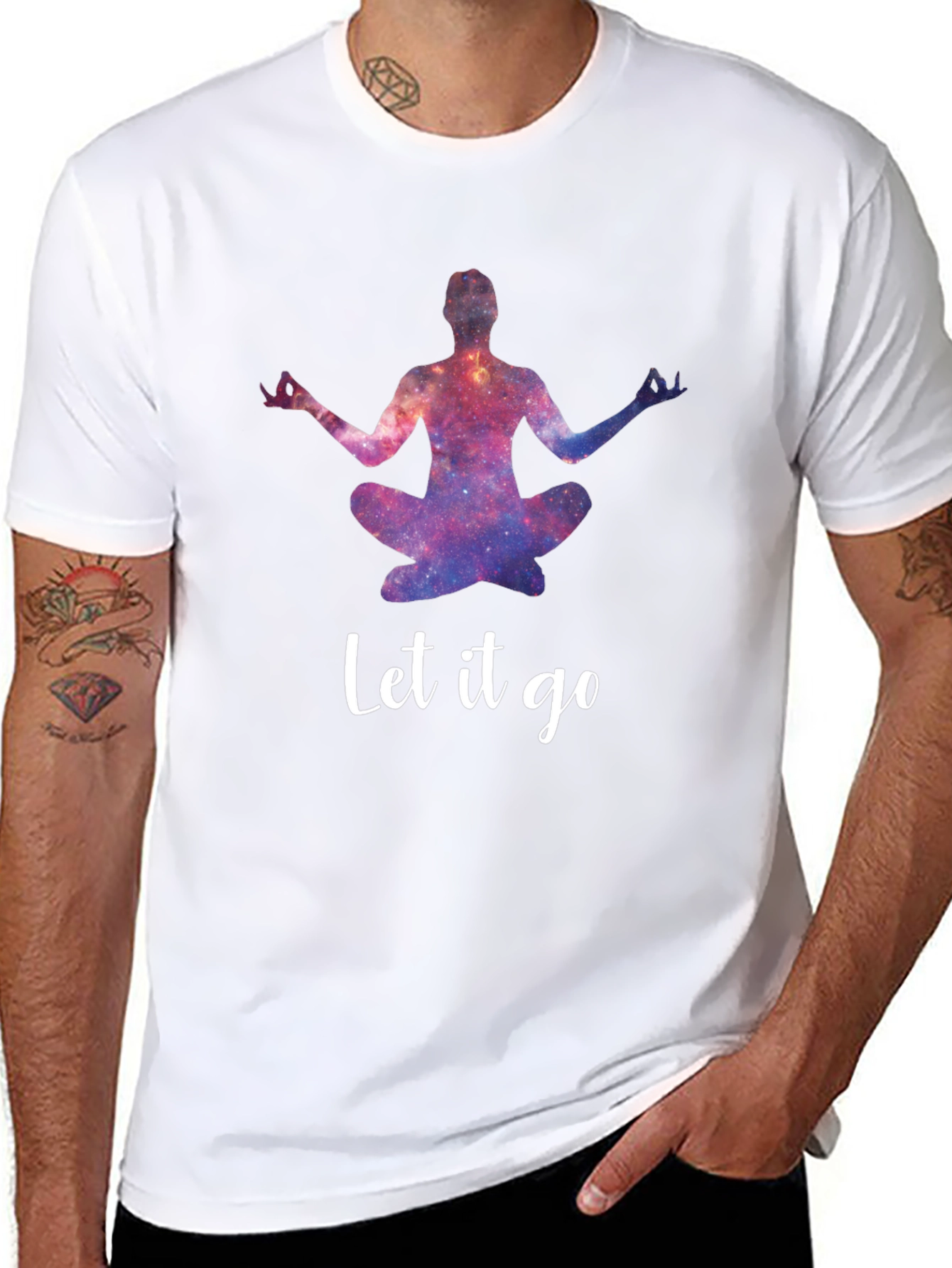 Cosmic Yoga T-Shirt - Let it Go
