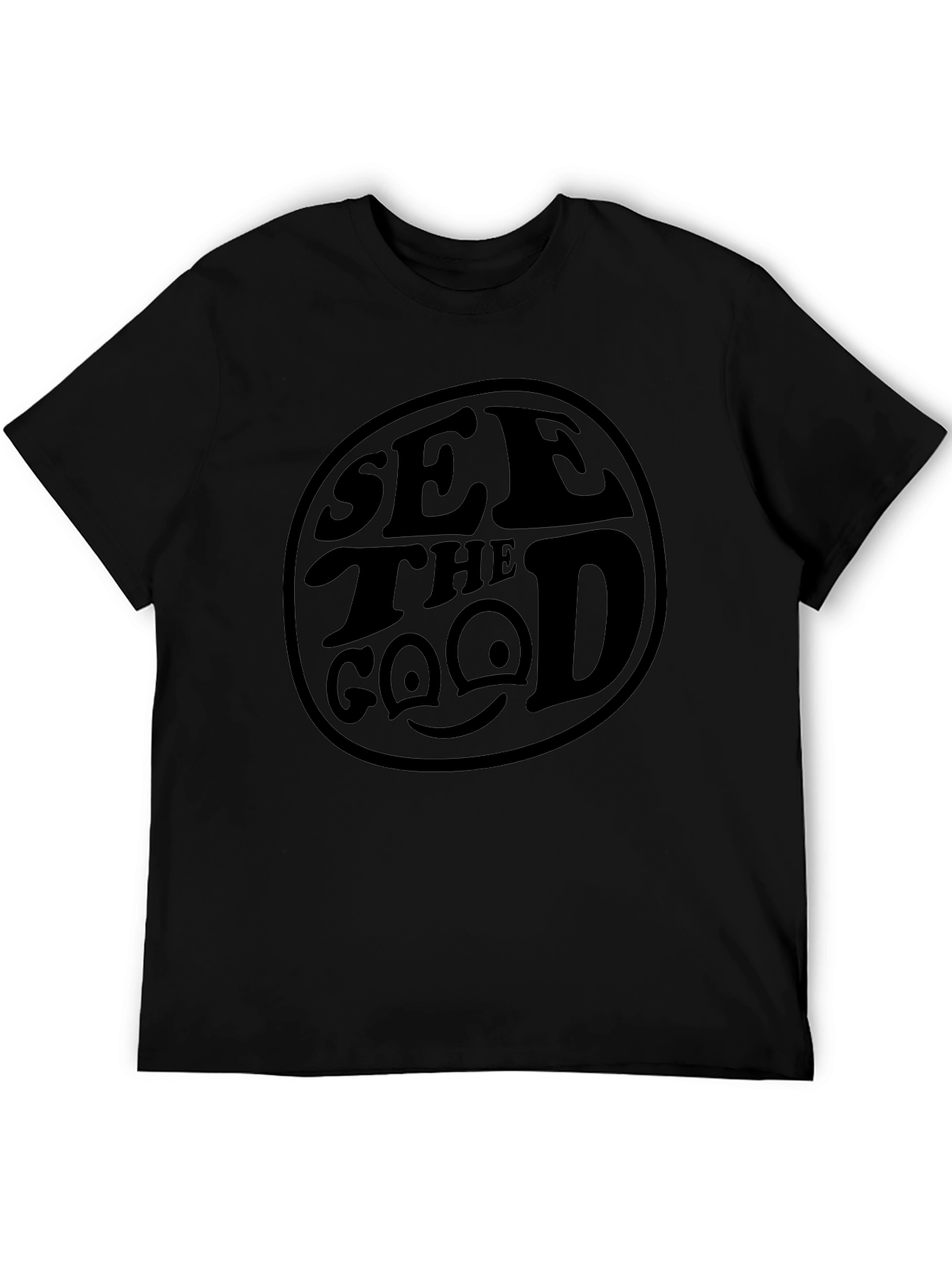 See the Good Black Graphic T-Shirt