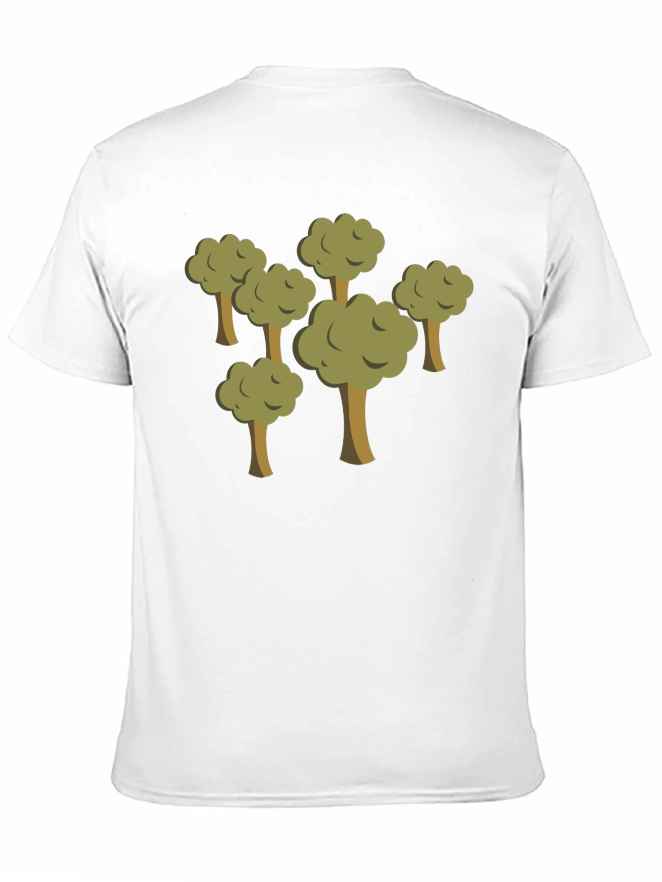 Cartoon Forest Black T-Shirt