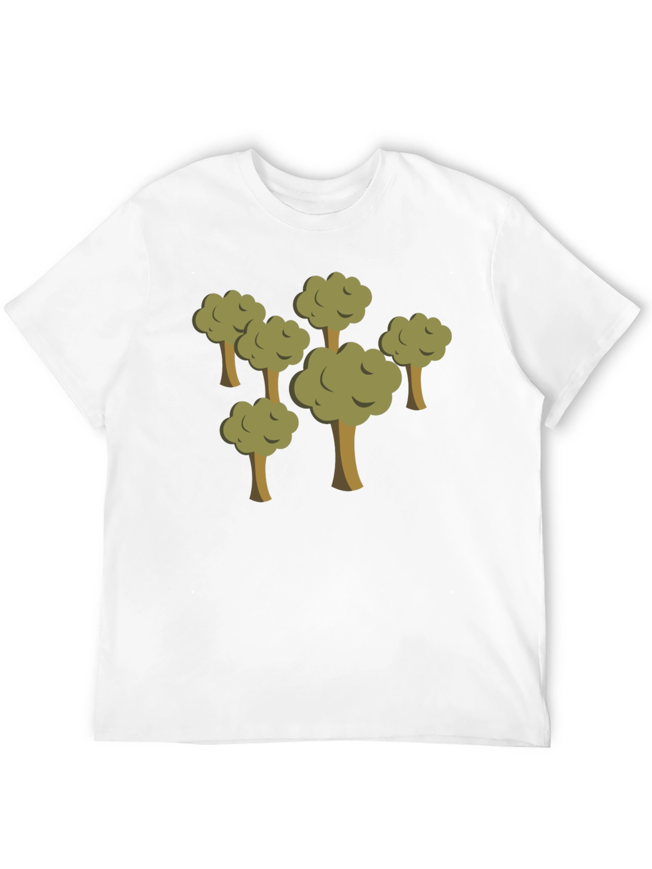 Cartoon Forest Black T-Shirt