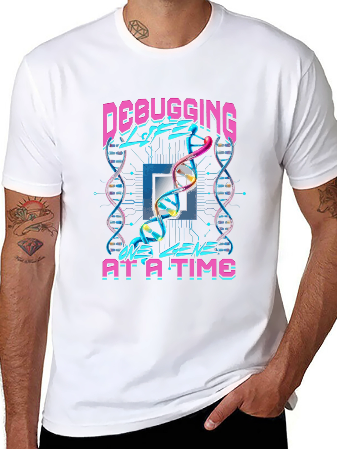 Debugging Life DNA Graphic Tee