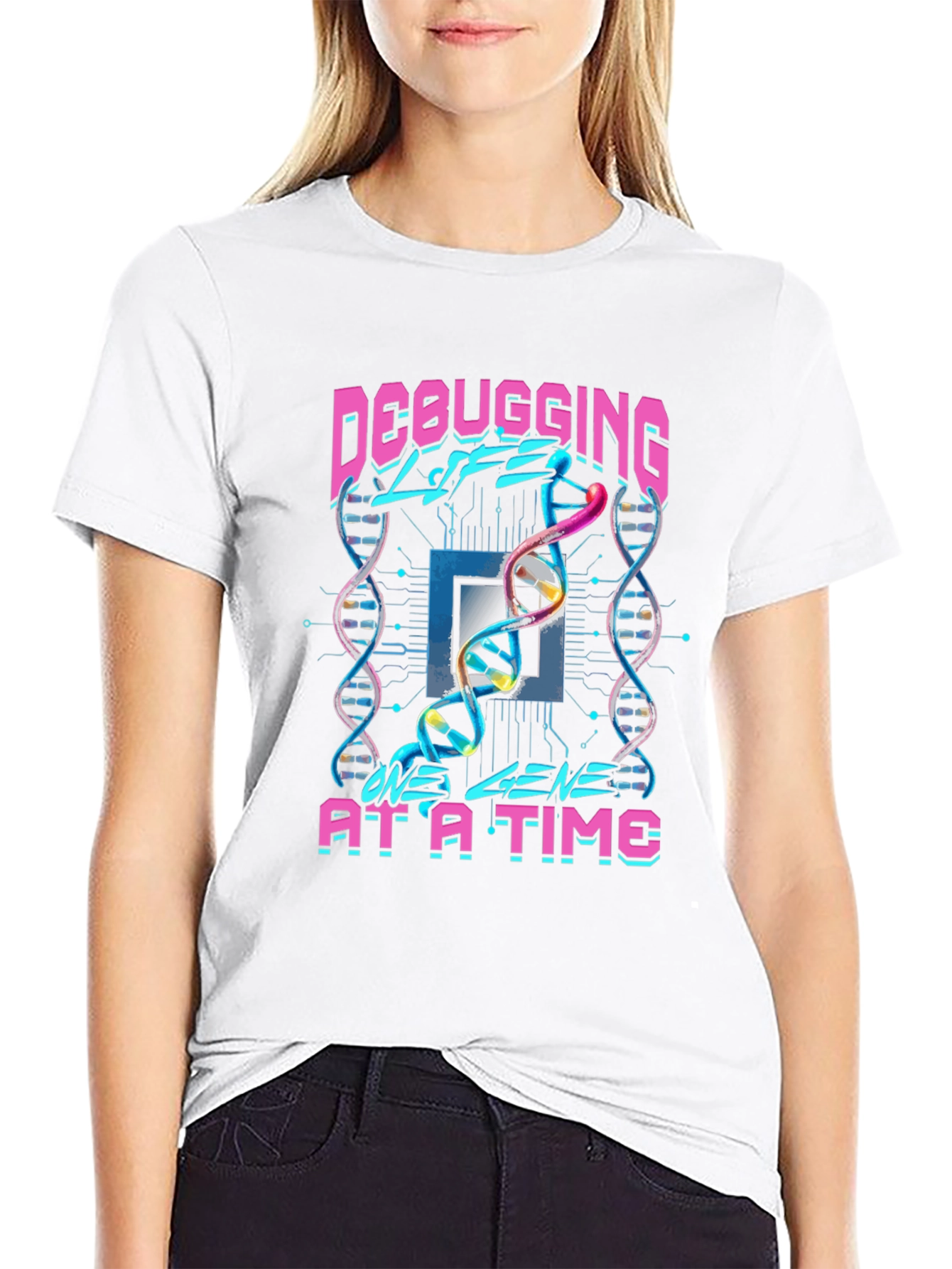 Debugging Life DNA Graphic Tee