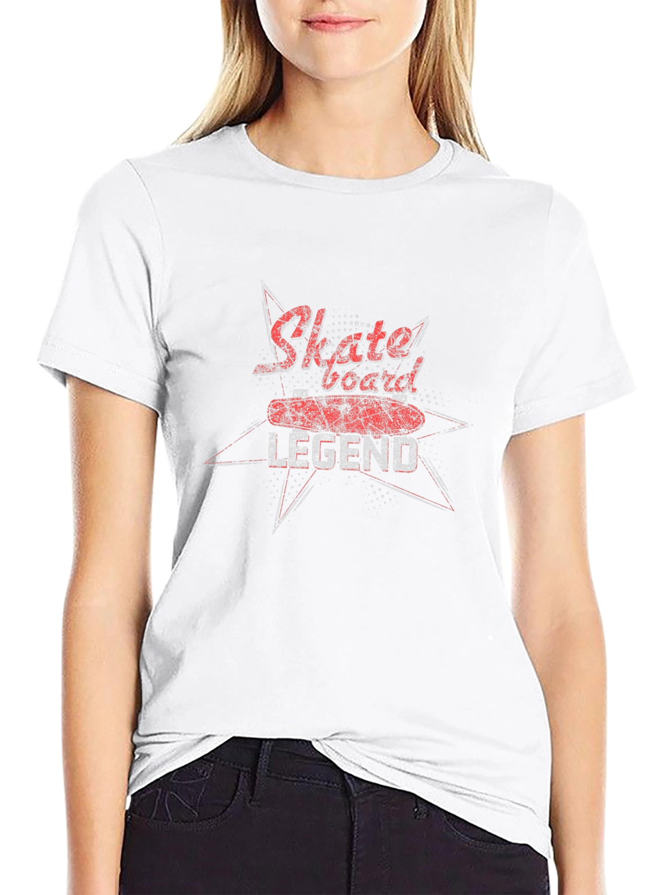 Skateboard Legend Graphic Black T-Shirt