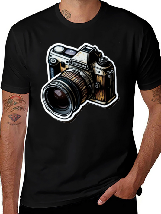Vintage Camera Graphic Tee - Photography Lover Shirt