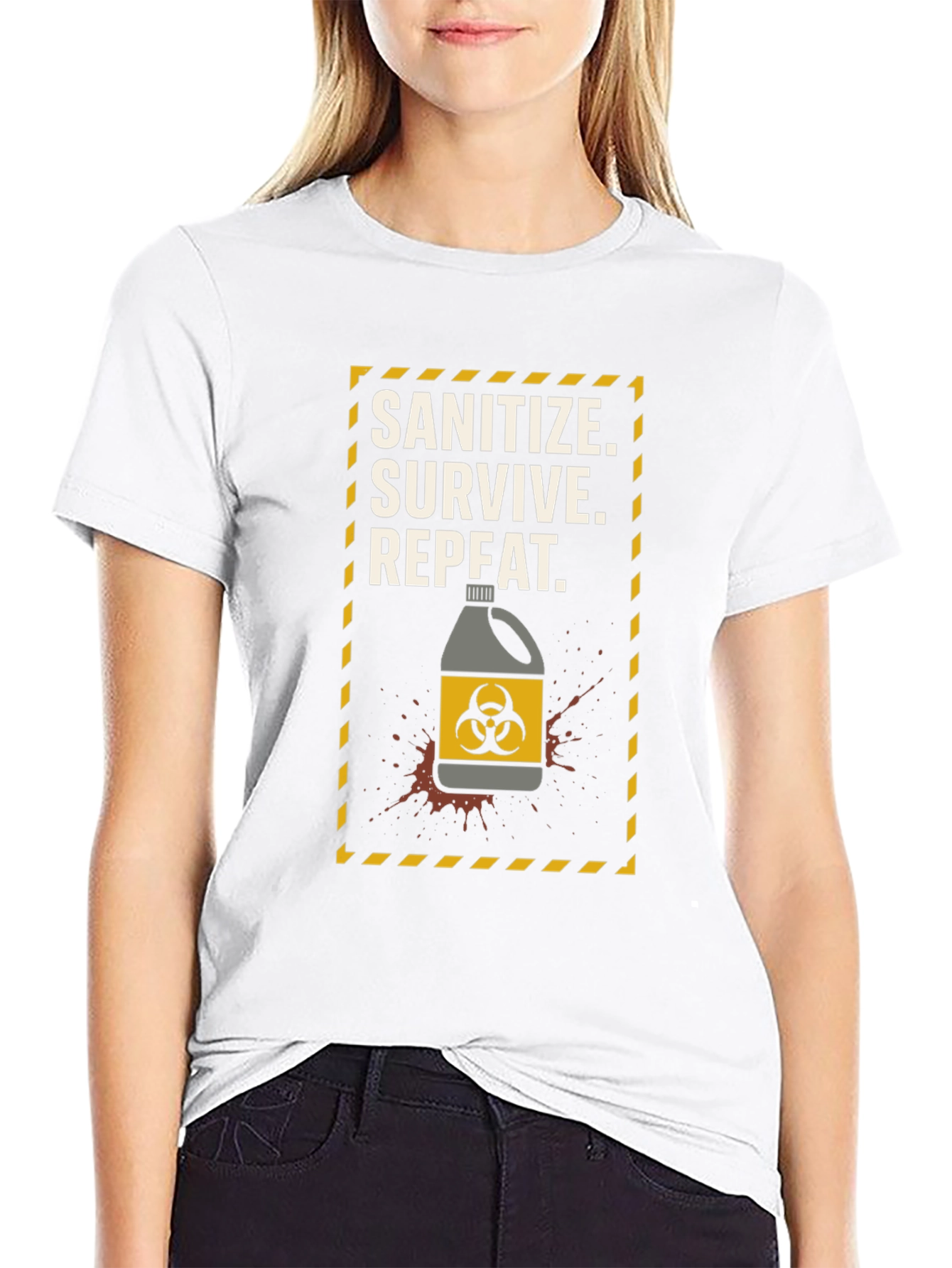 Sanitize Survive Repeat Graphic Tee