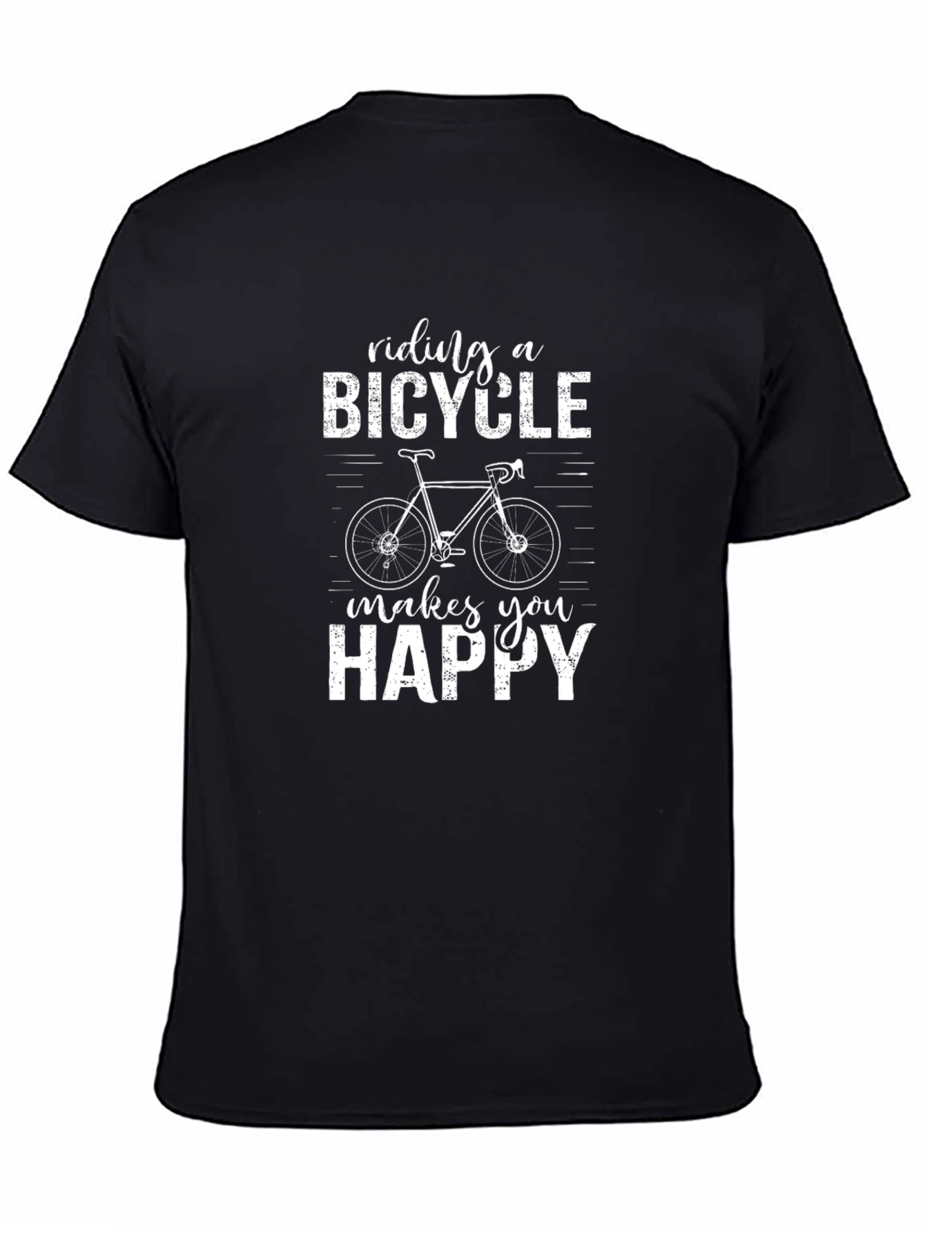 Riding a Bicycle Makes You Happy Graphic Tee