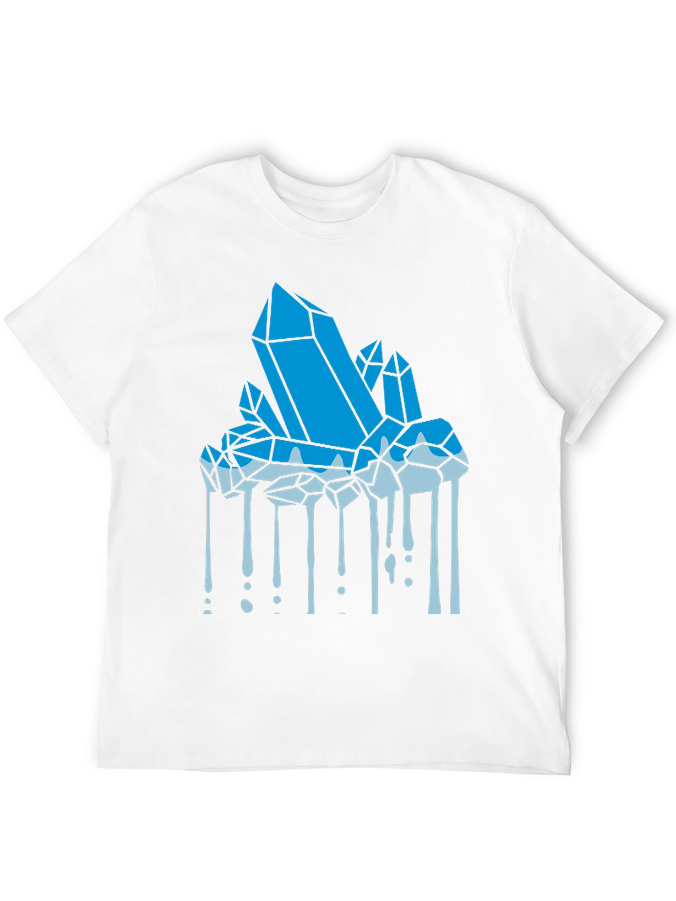 Crystal Drip Graphic T-Shirt - Mens Black Tee