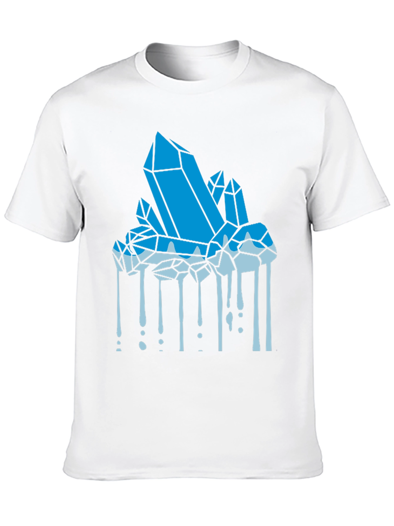 Crystal Drip Graphic T-Shirt - Mens Black Tee
