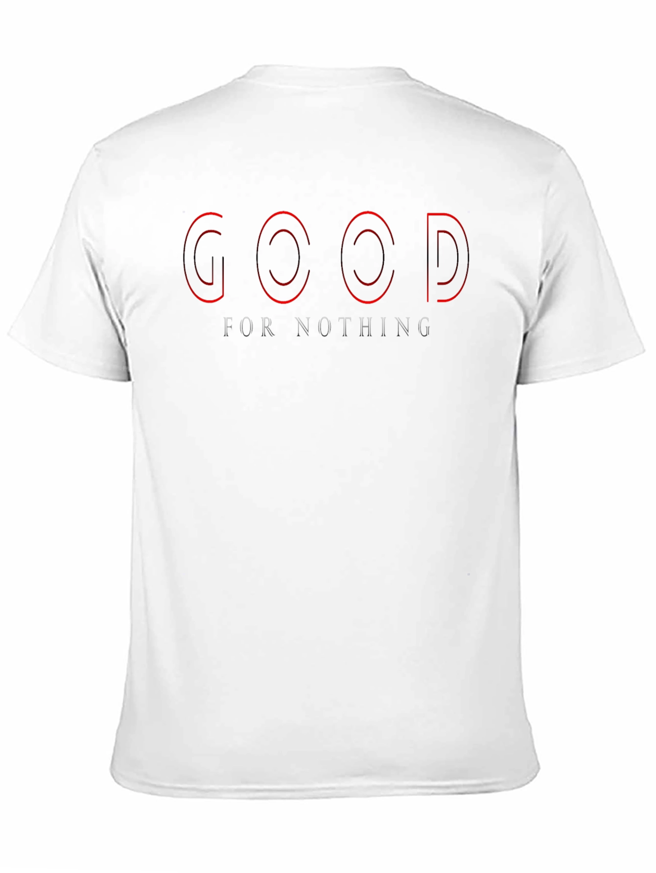 Edgy Black T-Shirt - Good For Nothing Graphic