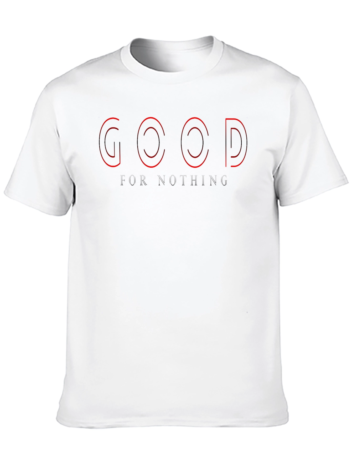 Edgy Black T-Shirt - Good For Nothing Graphic