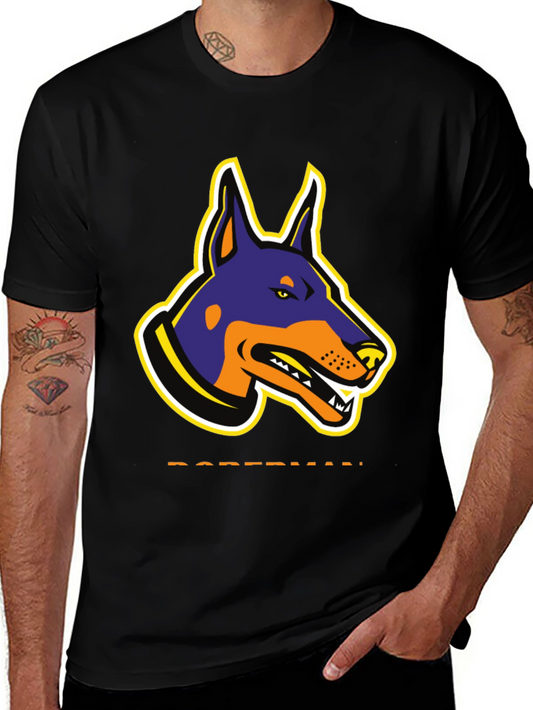 Doberman Graphic T-Shirt - Bold Dog Design