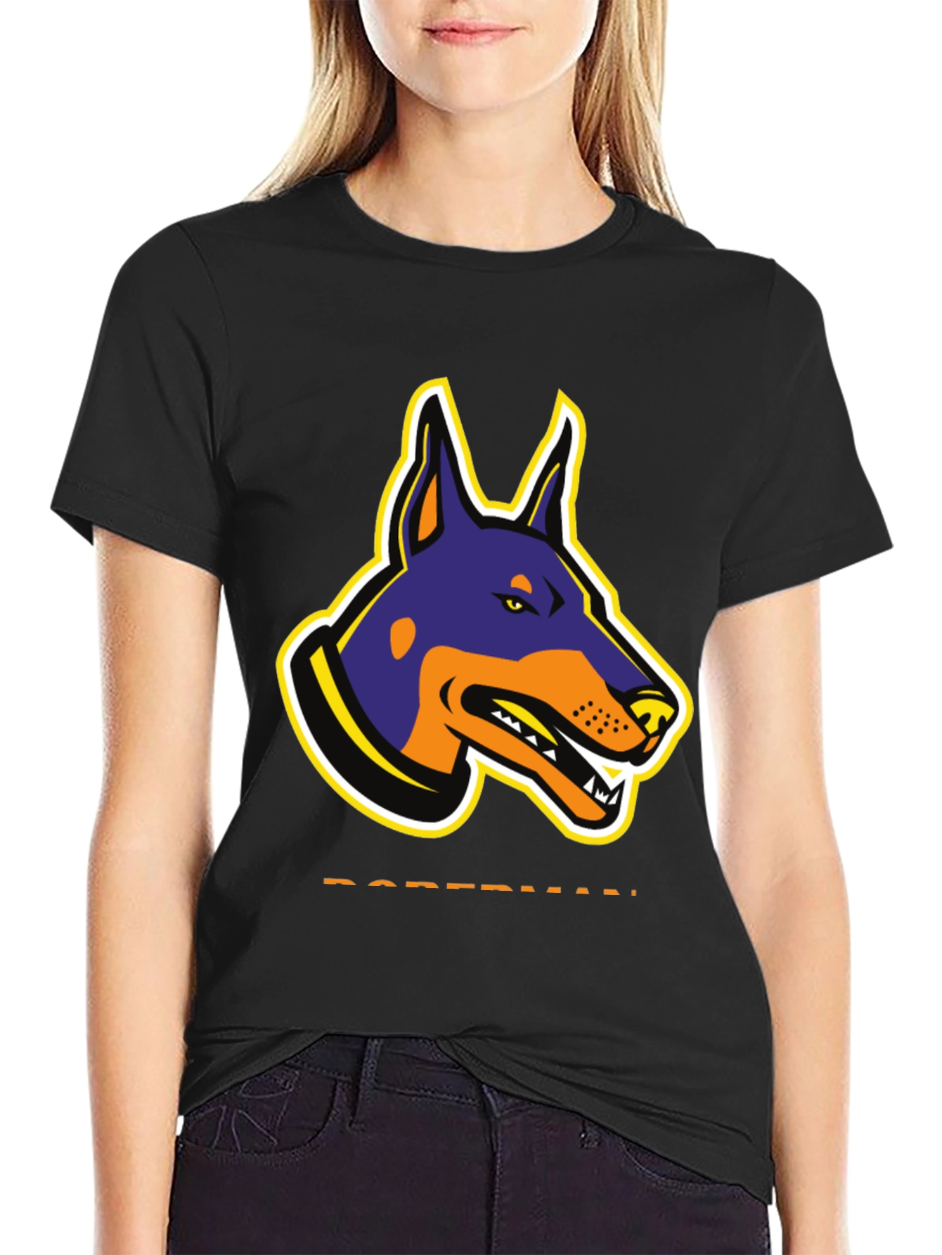 Doberman Graphic T-Shirt - Bold Dog Design