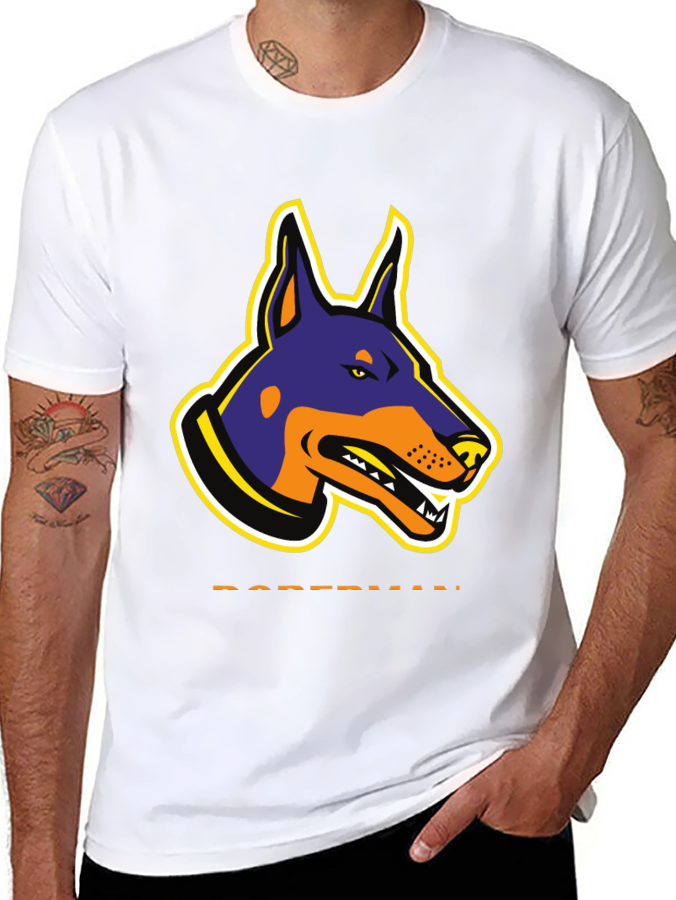 Doberman Graphic T-Shirt - Bold Dog Design