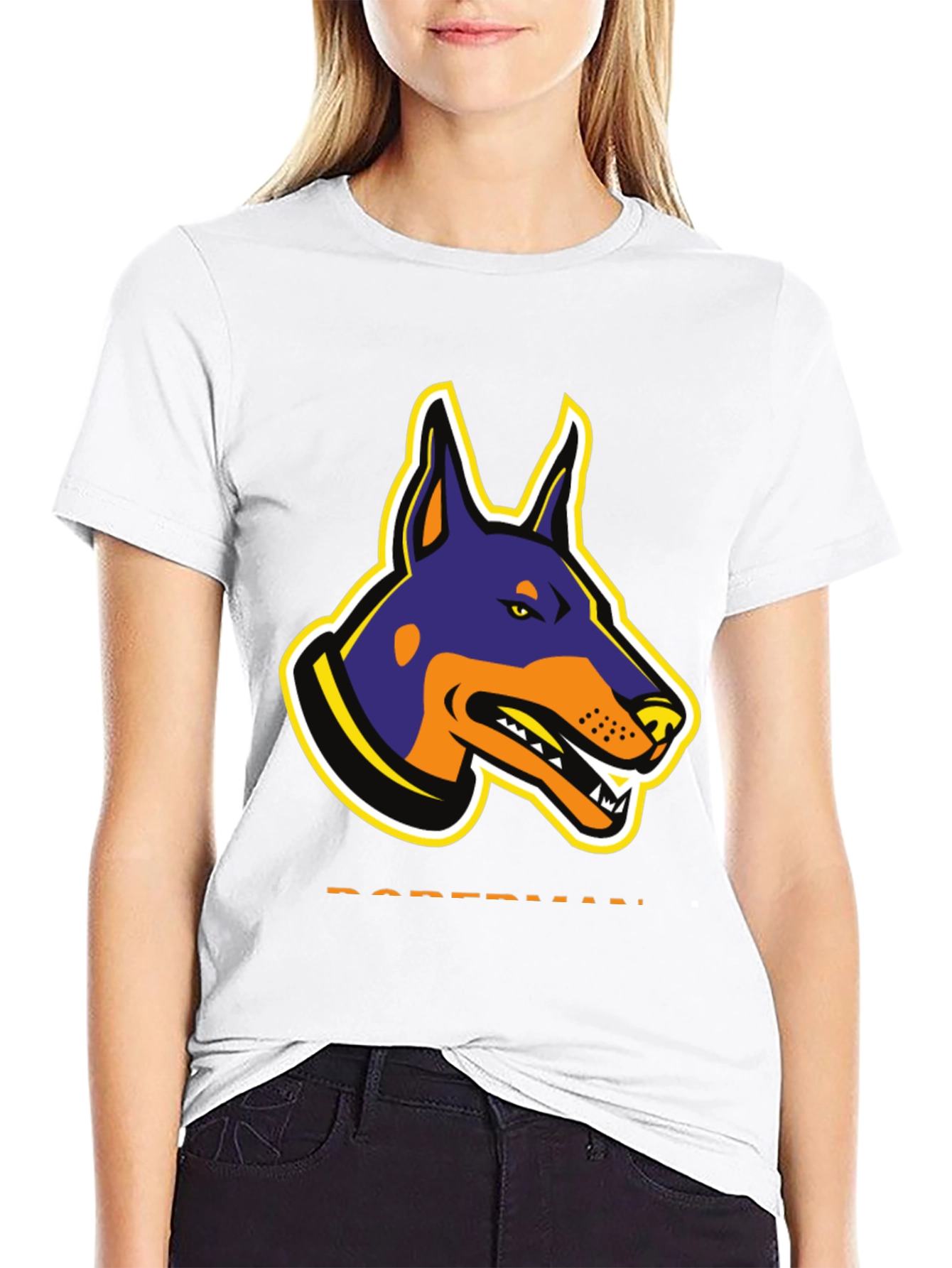 Doberman Graphic T-Shirt - Bold Dog Design