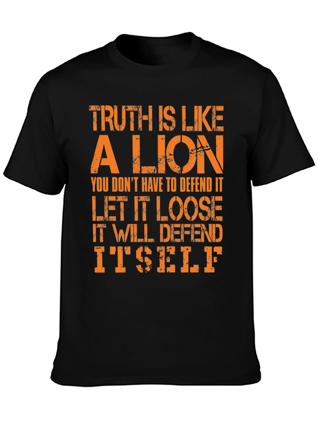 Truth Lion Graphic Tee - Bold Statement T-Shirt