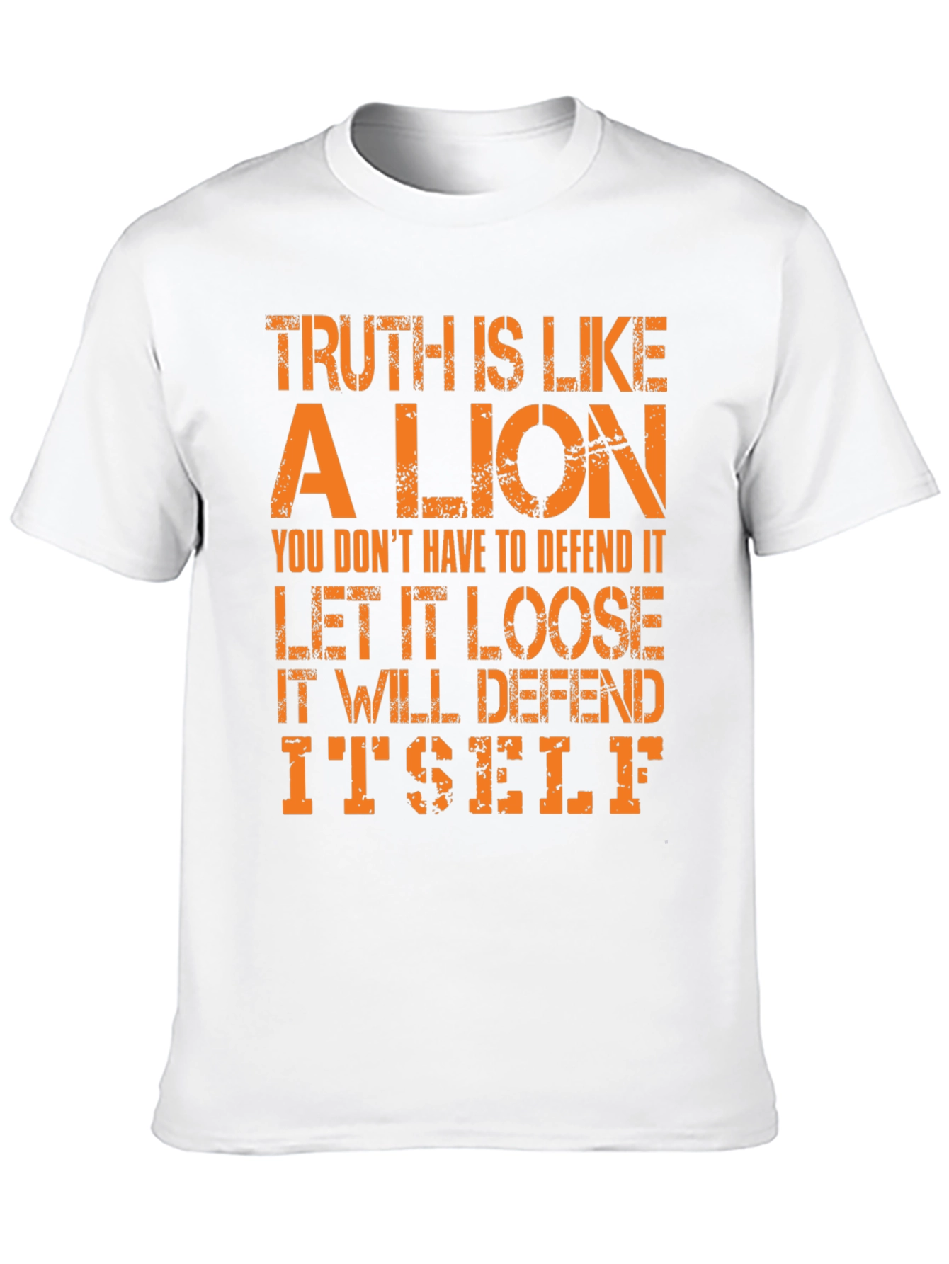 Truth Lion Graphic Tee - Bold Statement T-Shirt