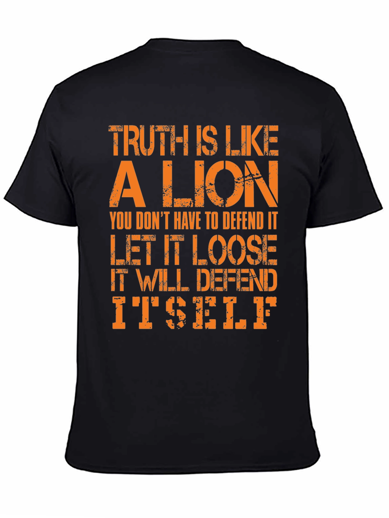 Truth Lion Graphic Tee - Bold Statement T-Shirt