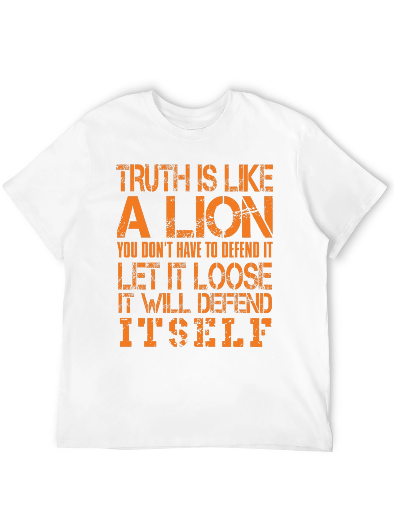Truth Lion Graphic Tee - Bold Statement T-Shirt