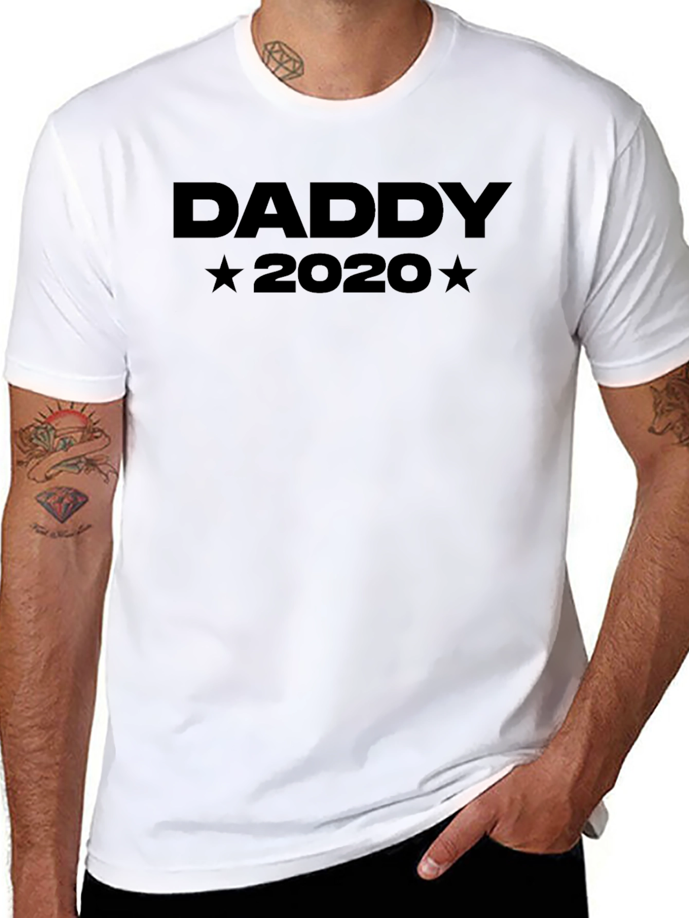 Daddy 2020 Graphic T-Shirt - Black