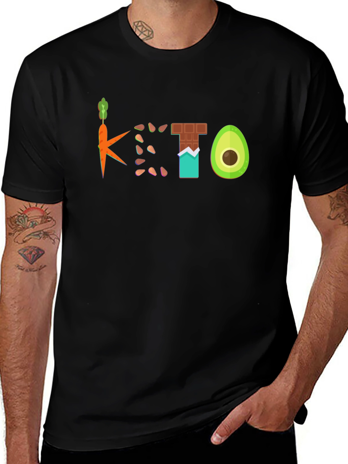 Keto Diet Graphic T-Shirt - Foodie Tee