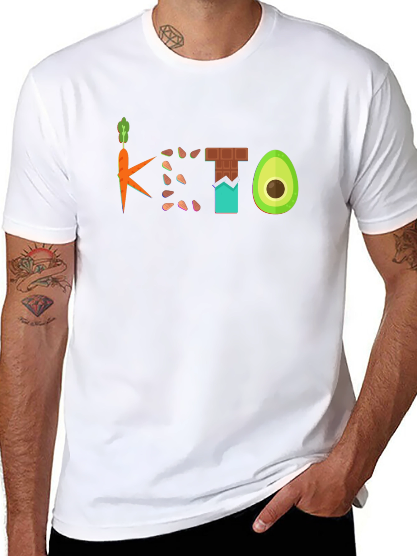 Keto Diet Graphic T-Shirt - Foodie Tee