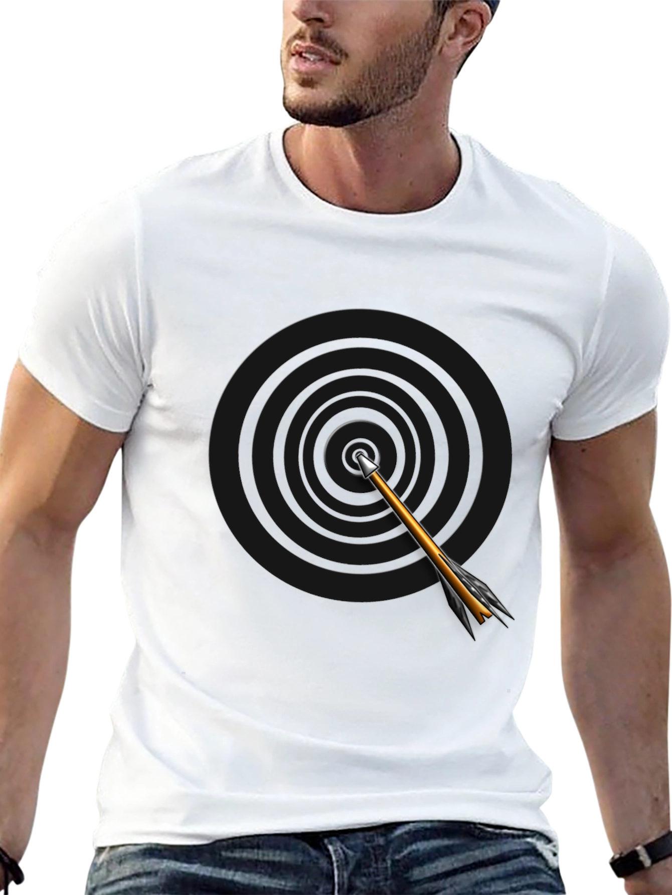 Target Arrow T-Shirt - Bullseye Design