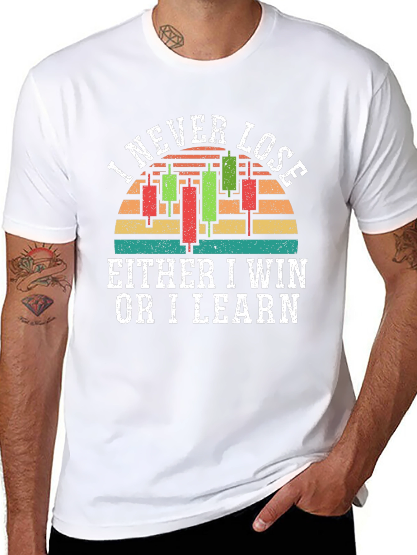 I Never Lose T-Shirt Trader Gift